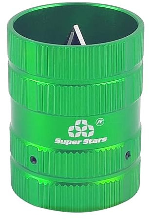 Pipe Reamer Tool, 50 × 65mm Green Aluminum Alloy Deburring Tool, Universal Internal External Deburring Reamer 6-38mm, for Plastic, Copper Pipe, Metal, Wood (1)