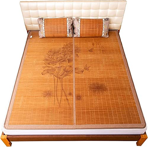 Sommer-Schlafmatte, Sommer-Kühlmatratzenauflage, Bambus-Matratzenauflage, Stück Bambusmatte, Kingsize-Matte, doppelseitige Verwendung, Heim-Schlafzimmer-Kühlung für Einzel-Doppelbe