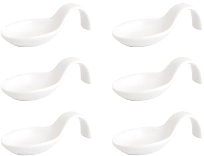 Quid SET 6 CUCHARAS APERITIVO PORCELANA BLANC