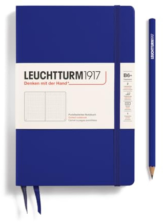 LEUCHTTURM1917 372351 Notizbuch Paperback B6+, Hardcover Schreibbuch, 219 nummerierte Seiten, Ink, dotted