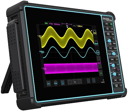 Osciloscopios de laboratorio Osciloscopio de tableta Digital de mano 100MHz 4CH osciloscopio automotriz portátil osciloscopio Auto, Medición precisa(STO1004)