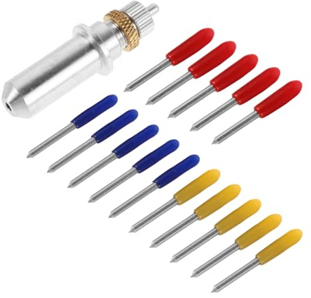 CIMAXIC Mini Vinyl Schneidewerkzeug Mit Reflektierendem Schneiden Ersatzklingen Vinylschneider Für Präzise Beschriftungen Reflektierenden Materialien