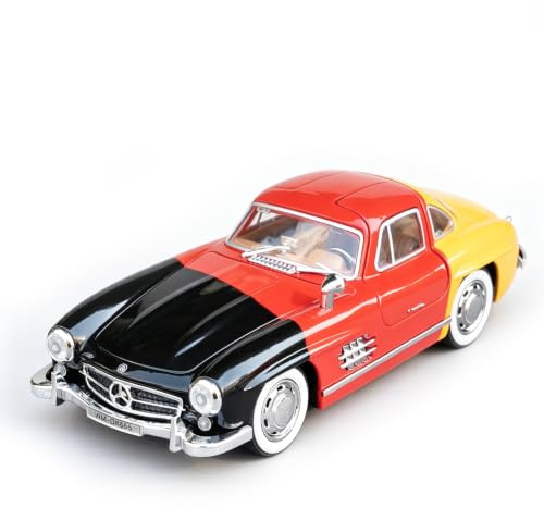 imtfzct 1/22 Mercedes 300sl Modellauto, Sound- und Licht-Spielzeugauto mit Pull Back Funktion, Sammlermodell aus Leichtmetall, Geschenk für Kinder (Farbe