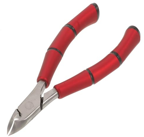 TOPPERFUN Cortaúñas con Punta Curvada Profesional para Manicura Herramienta Antideslizante para Quitar Cutículas Uso Salón de Uñas