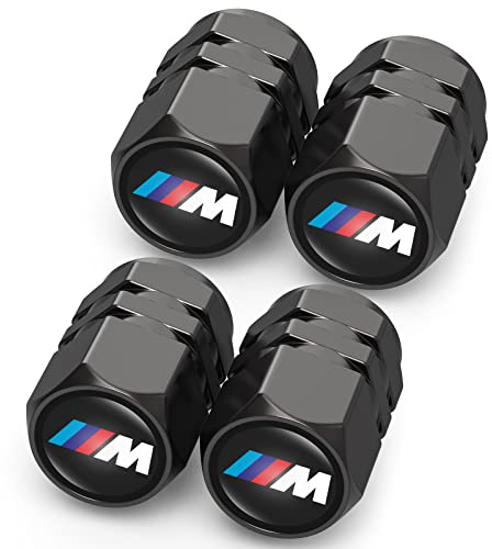 4 Stück Reifen Ventilkappen für BMW M M2 M4 M5 M6 M8 X1 X2 X3 X5 X6 M135i M240i Z4 328i X7,Ventilkappen mit Dichtung für stabilen Reifendruck, Autoventil Kappe