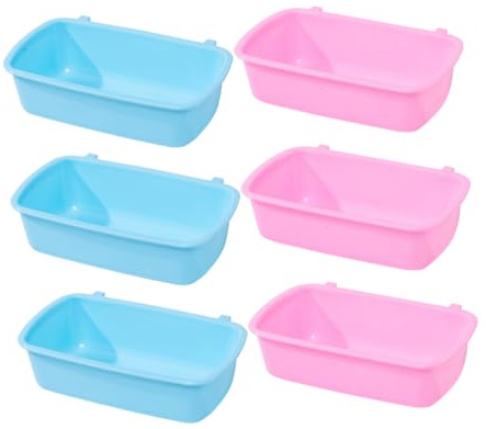SUPVOX 6pièces Gammes pour Hamsters Et Rats Suspendues Lot pour Cages Nourriture Et Eau Design Simple Et Pratique