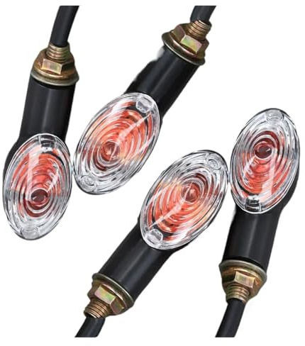 Motorrad Blinker Lauflicht 4er-Pack Motorrad-Motor-Blinker-Blinker-Anzeigelampe Motorrad-Licht Für Für Suzuki Für 12 V