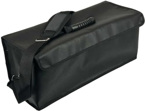Brandschutz LiPo Bag 53x20x20 cm – Feuerfeste Tasche mit Kabeldurchführung – Akku Lade- & Aufbewahrung bis 1250 °C – Sicher für E-Bike, E-Scooter, Drohnen & Werkzeugakkus