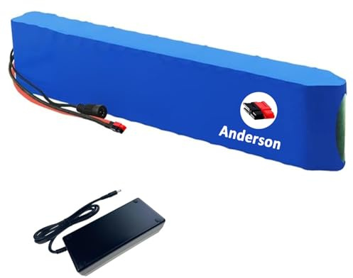 Batteria Al Litio Da 40V 10Ah Per Bici Senza Pedali, Biciclette Elettriche, Scooter Con Caricabatteria, Pacco Batteria Agli Ioni Di Litio Impermeabile Per Bici Elettrica Anderson