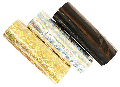 Amscan 9902278 - Luftschlangen-Set, 3 Stück, Größe 0,7 x 400 cm, aus Papier, für Weihnachten, Silvester, Geburtstag, Gold
