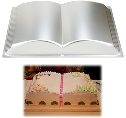 Pormasbenzer Aluminum Book Shaped Cake Pan Mould Birthday Cake Pan Bakeware Baking Mold Pastry Mould