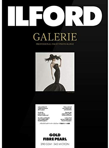 ILFORD Galerie 2002699 Professional Galerie Gold Fibre Pearl A2 290 g/m², 50 Blatt, Weiß