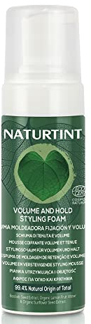 Naturtint Eco Mousse Coiffant - Répare et Protège les Cheveux des Agressions Extérieures, 99% Ingrédients Naturels, Cheveux plus Doux, Souples et Forts, Extrait de Baobab - 125 ml