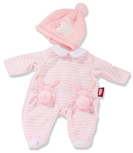 Götz 3403250 Babykombi Häschen – Puppenbekleidung Gr. S – 2 teiliges Bekleidungs – und Zubehörset für Babypuppen von 30 – 33 cm