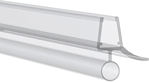 Guarnizione per doccia da 1000 mm, adatta per vetro spessore 6/7/8 mm, trasparente, guarnizione per porta della doccia con striscia di guarnizione, 1 pezzo