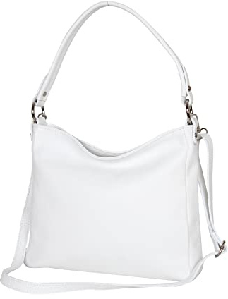 AMBRA Moda GL35 - Damen Handtasche Schultertasche Umhängetasche aus genarbtem Rindsleder