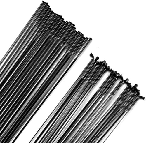 Fahrradspeichen, Fahrradzubehör, 10 Stück Edelstahlstrebe 14G Speichen Schwarz Leichte J-Bend/Straight Pull Fahrradspeichen 204–302 mm Länge mit Spleißen (Farbe: 287 mm) (Farbe: 26 ( Color : 280mm )