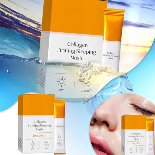 La piel definitiva: cara de proteína de colágeno para una hidratación lujosa. Mímate con revitalización. (5 ml) LHy528 (naranja, 11,6 x 2 cm)