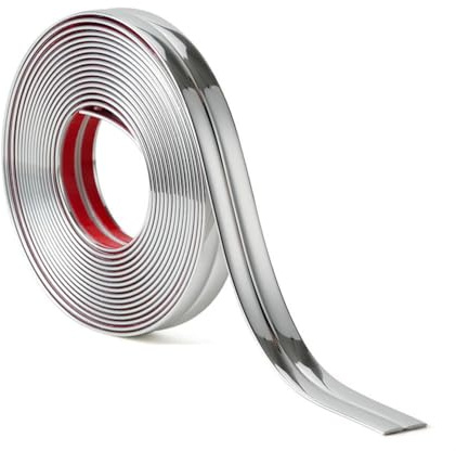 Cornière PVC,1x1cm Revêtements d'angle Autocollant Plinthe Souple Protection d'angle Bordure d’angle de Mur Bande Décorative pour Plans de Travail,Carrelage, Coin de Mur,Meubles,Argent 5M