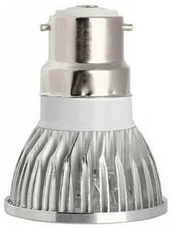 lampadine Pack of 10, LED COB Spotlight Bulb AC85-265V 9W GU5.3/GU10/E27/E14/B22 Red/Green/Blue/Yellow Light Lamps(Blu,B22)