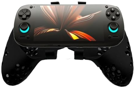 for Retroid Pocket 5 Grip Cover Case, Retroid Grip Protective PLA Shell Protector Stand Holder for RP5 Game Console Accessories (Black)