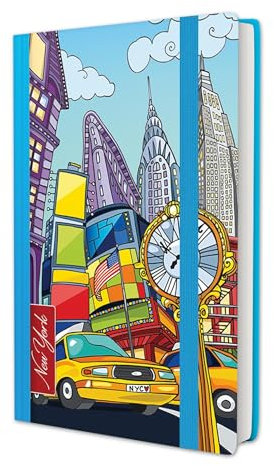 Kladde / Notizbuch / ca. A7 / 100 Blatt / liniert / 70g/m² / New York