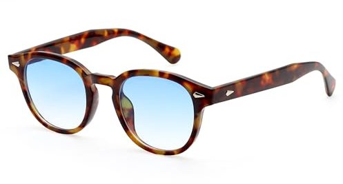 LHSDMOAT Occhiali da Sole Retro Stile Anni '70 Depp, Lenti colorata UV400, Occhiali da Sole per Uomo e Donna, Ideali per Sport, Guida e Attività all'Aperto