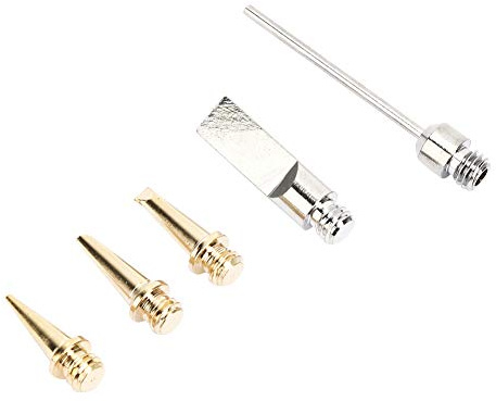 Brrnoo Puntas de Hierro Soldado, Puntas de Soldadura de Hierro con de Reemplazo de Soldado 5 Piezas de Soldadura de Butano Butano Kit de para Gas Accesorios Universales