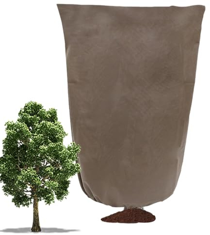 Copertura antigelo per piante da esterno, borsa protettiva per arbusti resistente alle intemperie, copertura per piante in tessuto antigelo, per giardino, cortile, aiuole, arbusti vegetali, fiori di