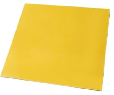 Placa de fibra de vidrio, Panel de resina epoxi 203x172mm, ligero, tablón fibra vidrio amarillo for paquetes baterías bricolaje 1 ud