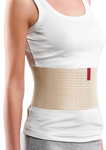 ORTONYX 6.25 Abdominal Binder for Men and Women/Postpartum Post-operative Post-surgery Wrap/Abdomen Navel Umbilical Hernia Support Belt / 524006 Beige L/XXL