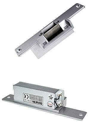 YAVIS 12V DC Fail Secure NC Mode Door Electric Strike Lock for Access Control Smart Locks (NC Lock)