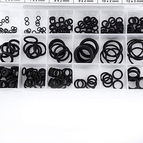 225 Stücke Gummi Metric O-Ring Dichtung Dichtung Washer Dichtung Sortiment Set für Sanitär Automotive General Repair MEHRWEG VERPACKUNG socialme-eu