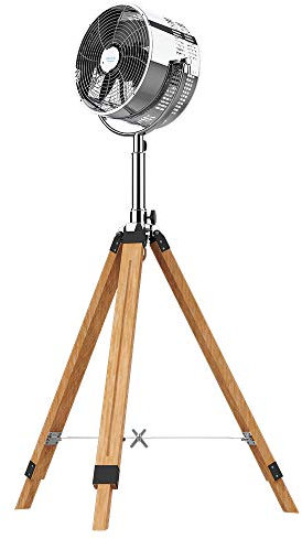 Cecotec Ventilador TR’pode EnergySilence 1200 Woody. TR’pode Madera, 3 aspas, 12 Pulgadas, 30 cm di‡Metro, 3 velocidades, 80 W, Altura e inclinaci—n Regulable