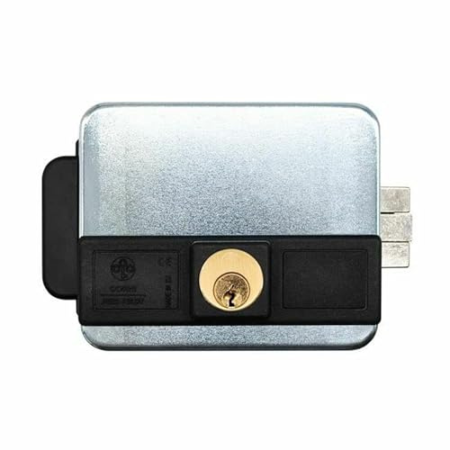 Dieffematic Serratura Multipla F5011/1Z - Elettroserratura Centrale Reversibile per Cancelli Elettrici, Ricambio Zincato 12V, 3 Chiavi