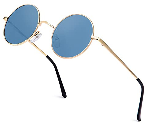 ANYLUV Sonnenbrille Herren Polarisiert, Runde Sonnenbrille Herren Damen Klassische mit UV-Schutz