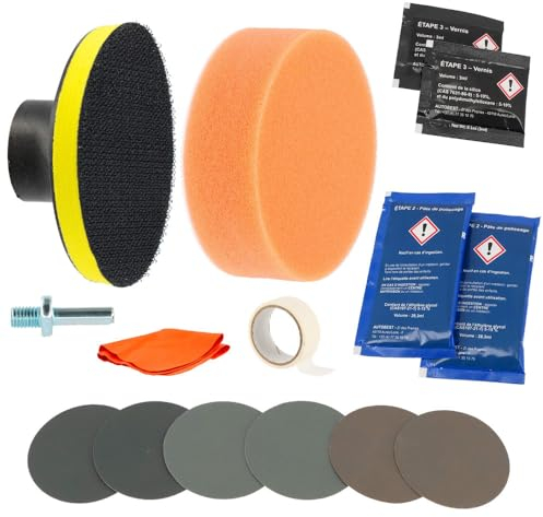 MECA24 Kit rénovation Phare Voiture - Rénovation Optique de Phare - redonne clarté et luminosité à Vos phares