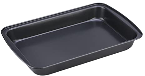 Teglia Rettangolare Antiaderente in Acciaio al Carbonio per Fai da Te Cottura Pasticceria Bakeware Stampo Bakeware (S)