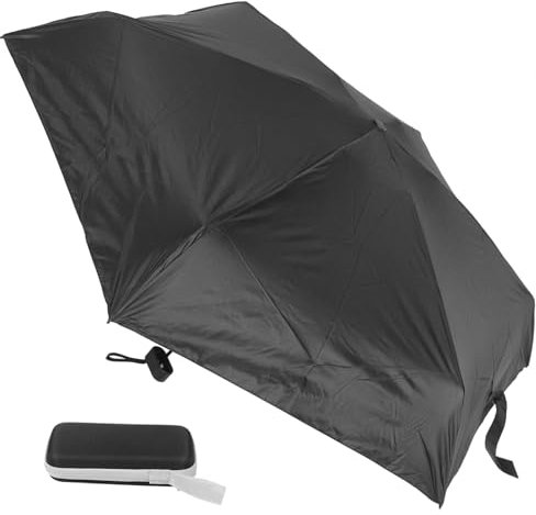NAMOARLY Parapluie de Voyage Pliant 6 Volets, Protection Uv, Tissu Anti-dérapant, Séchage Rapide, Format Compact pour Valise ou Paquet à Main