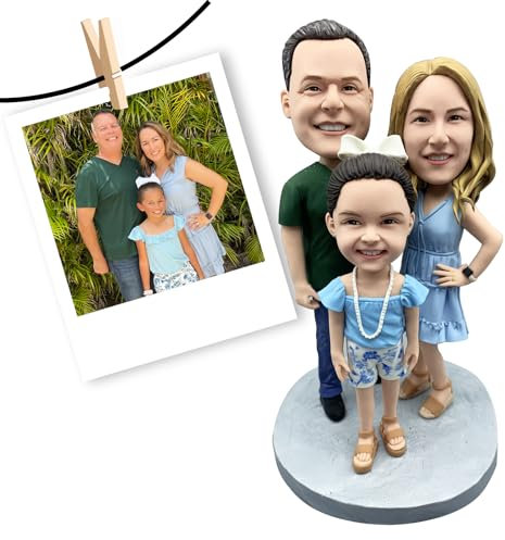 Figura personalizada Bobblehead de 8 pulgadas, regalos personalizados para familiares o amigos