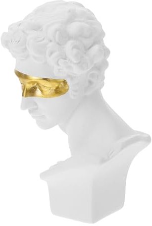 NUOBESTY Büste Figurine Statue Ornament Harz Handwerk Desktop Ornamente für Home Wohnzimmer