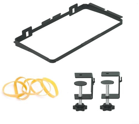 Garbage Bag Holder,Garbage Bag Bracket Adjustable Bow Clamp Portable Bin Bag Garbage Bag Hanging Rack for Kitchen Camping