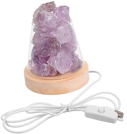 Yardenfun Lampada Aromatica Decorativa Cristallo Senza Oli Essenziali Luce Elegante per Casa e Ufficio Atmosfera Rilassante e Profumata per Camera da Letto e Soggiorno