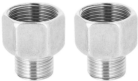 Aladeno 2 Pezzi Adattatore per Tubo Filettato Riduttore a Testa Esagonale in Acciaio Inossidabile Filettatura Maschio G1/2 Filettatura Femmina G3/4 Adattatore per Raccordo per