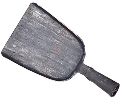 TOGEVAL Pelle à Cendres Acier Robuste Pour Barbecue Et Cheminée Pelle Manuelle Compacte Pour Manche Outil De Nettoyage Portable Pour Charbon Et Poêle Usage Domestique Et Extérieur