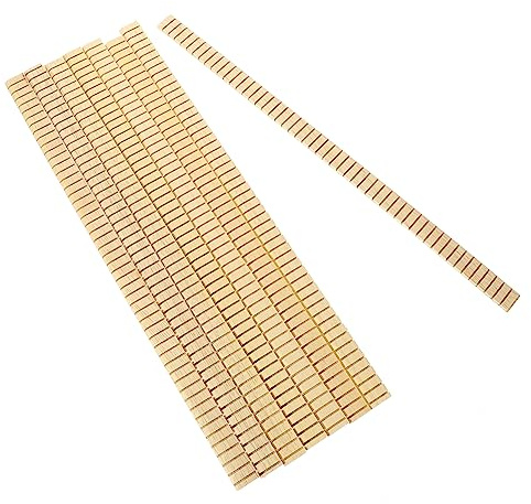 BIUDECO 8 Stück Holz Gitarreneinlagen Rustikale Gitarrendekoration für Akustische Gitarre mit Haltbarer Textur und Selbstgemacht Gitarrenzubehör