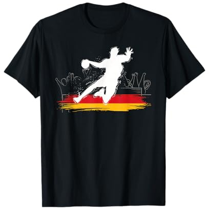 Handball Deutschland Trikot Handballspieler Handballspiel T-Shirt