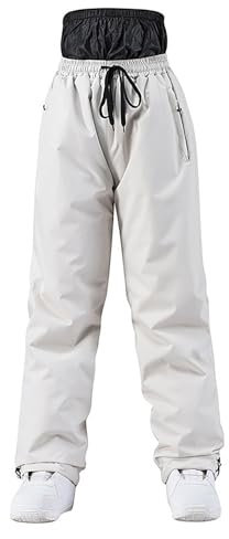Sunnyuk Salopette Sci Uomo, Salopette Sci Uomo Pantalone Curvy Elasticizzati Pantaloni Snowboard da Neve Salopette Montagna Termici Tuta Invernale Taglie Forti Sci Impermeabile