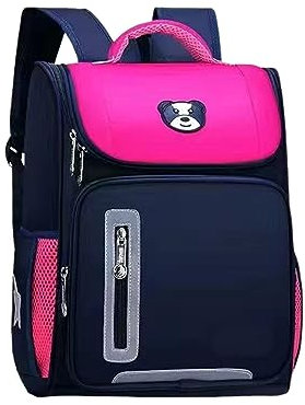 Grundschulrucksack für Jungen und Mädchen, mit mehreren Farben, Gewichtsreduzierung, Daunendecke, hot pink, 80