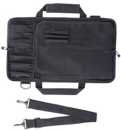 Milageto Bolsa de Cuchillos para Chefs, Estuche de Almacenamiento Oxford Ligero y Plegable, con Capacidad para 6 Cuchillos, Estuche para Cuchillos para Viajes,